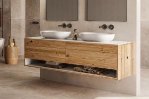 "Genero" Waschtischunterschrank aus Massivholz | Lapidispa® 