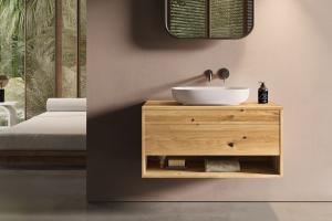 "Genero" Waschtischunterschrank aus Massivholz | Lapidispa® 