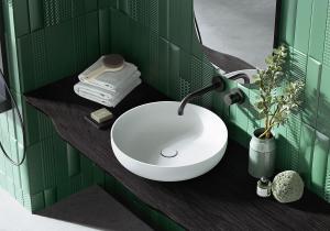 "Lima" Aufsatzwaschbecken aus senstone® mit 5 Jahren Garantie | Lapidispa® 