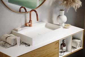 "Dea" Waschtisch aus senstone® mit 5 Jahren Garantie | Lapidispa® 